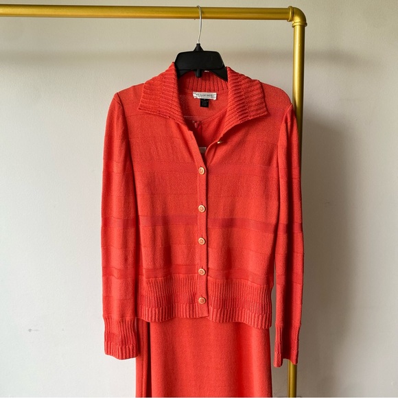 St John Coral Dress Jacket Set Size 4 - Picture 13 of 13